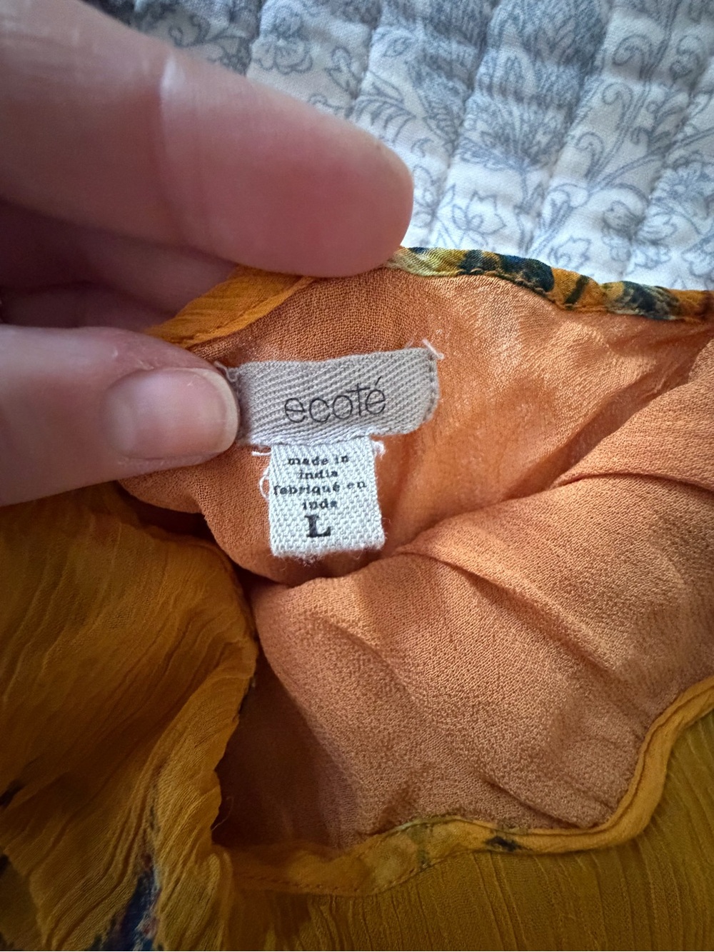Ecote Floral Ruffle-Front Dress - Picture 3 of 3